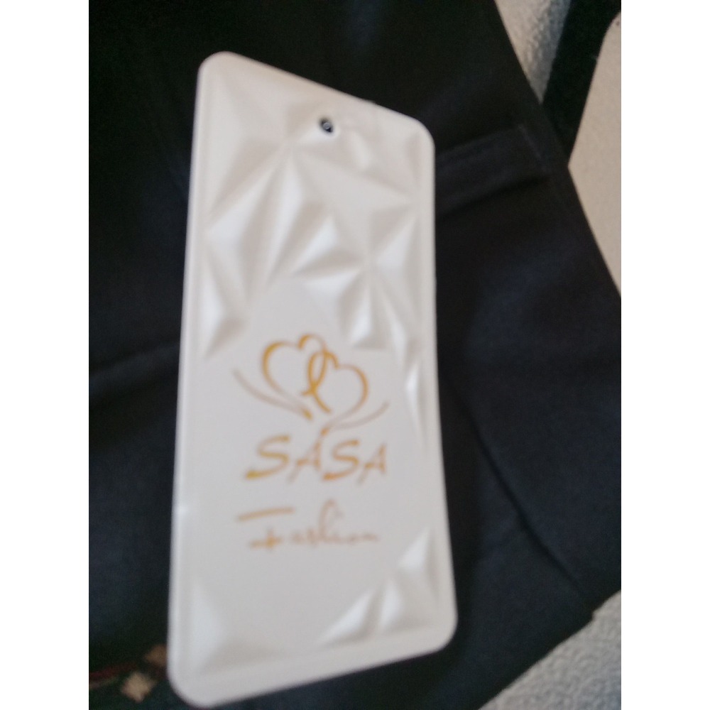 Sasa Fashions‎ Black Pull On Pocket Design Stretch Dress Legging pants Size L - Picture 7 of 8